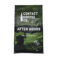 Contact Coffee Co After Hours - 250g Ground Coffee Pouch - Military Coffee